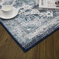 thumbnail image 1 of Washable Vintage Area Rug Runner - Non-Slip, Low-Pile Carpet for Living Room, Bedroom, Dining Room, Hallway, Kitchen, Soft Distressed Oriental Floral, Versatile for Home Decor - Colors: Gray/Tan/Blue, 1 of 8