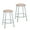 Grey 24", variant on Hampden Furnishings Flynn Collection 24" Masonite/Steel Stool, Black, Pack of 2