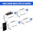 thumbnail image 4 of NEETBU Black Matte Metal Display Stand,8 Pcs 2 Set Display Risers, Metal Rectangular Display Shelf for Showcase, Dessert, Toys, Perfume (Clear, L7 x8 x9), 4 of 6