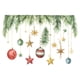 thumbnail image 1 of Pegatinas navideñas para lámpara colgante de estrella para baño | Decoración festiva para pared de baño | Calcomanías navideñas impermeables | Diseño fácil de despegar y pegar | Tamaño: 29 x 20 cm, 1 of 2