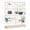 White, variant on dodocool Earring Organizer Holder 3-Layer 72 Holes Earring Holder Jewelry Tower with Wooden Base Jewelry Organizer Earring Display Stand Ideal Gifts for Girls Women