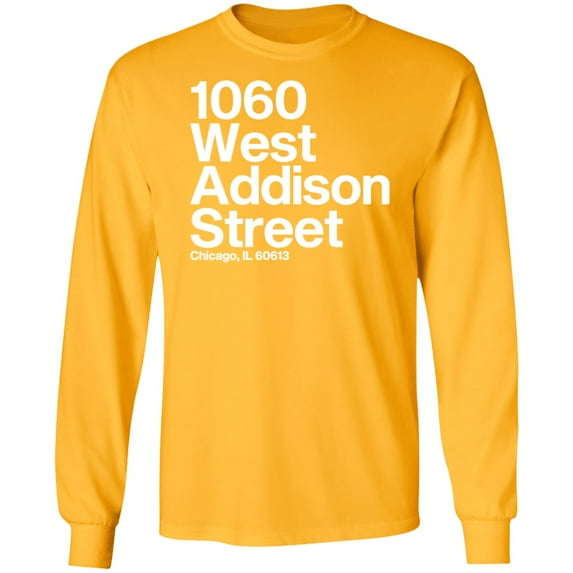 1060 W. Addison Street Long Sleeve T-Shirt by ThirtyFive55