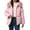 Pink, variant on Breezora Women's Winter Hooded Puffer Coat with Faux Fur Trim Loose Fit Thermal Insulated Casual Long Jacket L Size Beige