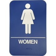 9070-04 Women's Restroom Sign - Blue