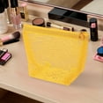 thumbnail image 5 of Unique Bargains 1 Pc Mesh Lipstick Makeup Bag Yellow Polyester, 5 of 6