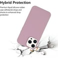 thumbnail image 6 of iPhone 15 Pro Max Case, iPhone 15 Pro Max Phone Case Liquid Silicone Gel Rubber Slim Phone Case Soft Anti-Scratch Durable Microfiber Lining Shockproof Protective Cover 6.7'', Lilac Purple, 6 of 14