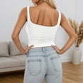 thumbnail image 4 of Women's Camisole Tank Tops Strappy Tight Fitted Inner Wear Summer Sleeveless Casual Shirts, 4 of 8