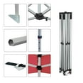 thumbnail image 4 of Red 10x10 Instant Canopy Tent and 3 Side Walls - Commercial-Grade Aluminum Frame - Water Resistant Canopy Top and Sidewalls - Includes Canopy Bag and Stake Kit (5 Color Options), 4 of 7