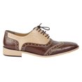 thumbnail image 5 of LIBERTYZENO Men's Eel Print Wingtip Brogue Dress Shoes, 5 of 8