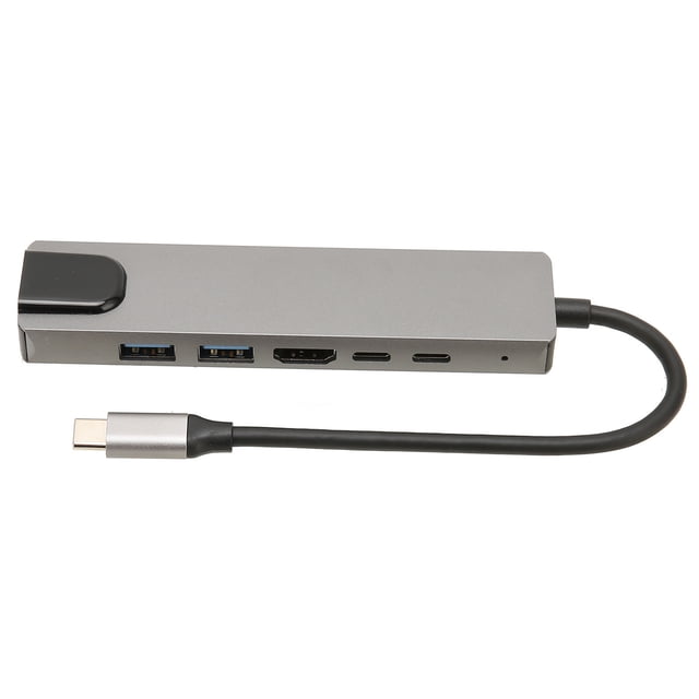 Adaptador USB C a Ethernet LYUMO 6 en 1 Aleación de Aluminio Carga Rápida