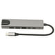 thumbnail image 2 of Hub Tipo C A HDTV, Interfaz Multimedia HD 6 En 1 Adaptador Ethernet USB C Entrega De Energía De 87 W Aleación De Aluminio Para Computadora Portátil, 2 of 7
