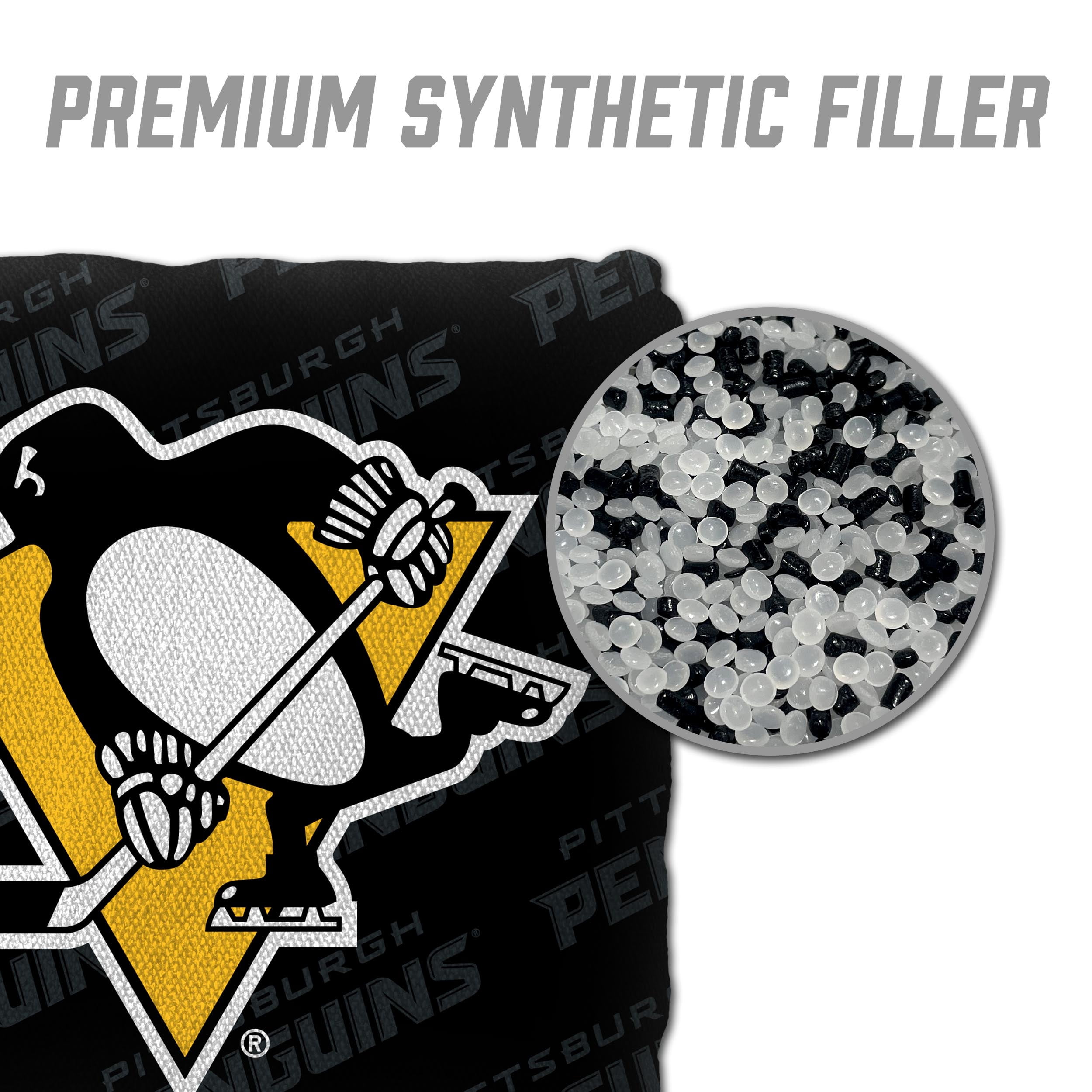 NHL Pittsburgh Penguins Cornhole Bags - 4PK - Black