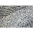 thumbnail image 4 of 4' X 6' Gray And Blue Abstract Hand Woven Distressed Area Rug, 4 of 10