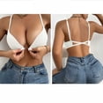 thumbnail image 5 of Bosfbaoi Luxury Ribbed Cotton Wireless Bralette, Thin Cup Adjustable Strap Comfort Support Bra, Cozy Stretchable Sleep Lingerie for Ladies, 5 of 5