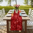 thumbnail image 4 of Table Runners 60 Inches Long Dress Scarves, Red Geometric Farmhouse Kitchen/Dining Table Runner, Small Coffee Tablerunners, Vintage Minimalism Abstract Aesthetic 13x60 Inch, 4 of 9