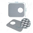 thumbnail image 2 of Mocoloo Silicone Sink Mat Kitchen Sink Protectors for Kitchen Sink, 14"x 11" Sink Mat Grid Non-Slip Folding Sink for Bottom of Farmhouse Stainless Steel Porcelain Sink Pad, Cross Cutout Pattern, 2 of 9