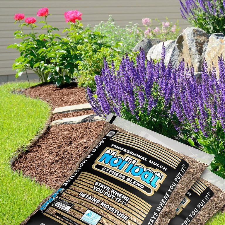 NoFloat Cypress Blend Mulch, Brown Mulch, Cubic Foot