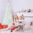 thumbnail image 3 of Costway 6 FT Artificial Xmas Tree with 230 PET Branch Tips 36 Colorful Snowflake LED Lights, 3 of 9
