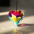 thumbnail image 1 of Capturador de sol de cristal colgante de 45mm | Refracción de la luz en prismas decorativos | Adorno de lámpara de ventana | Decoración versátil de jardín para oficinas en casa | 1 pieza, 1 of 6