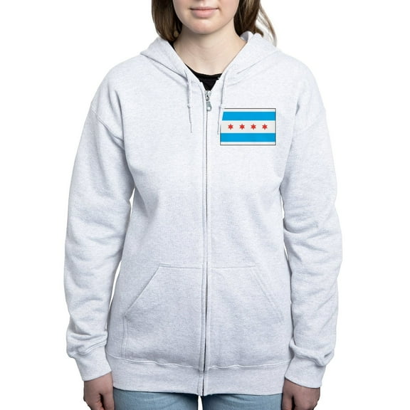 CafePress - Chicago Flag - Women's Zip Hoodie