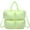 Light Green, variant on Soft Puffer Tote Bag for Women, Small Quilted Puffy Handbag Cotton Padded Trendy Satchel Shoulder Crossbody Purse