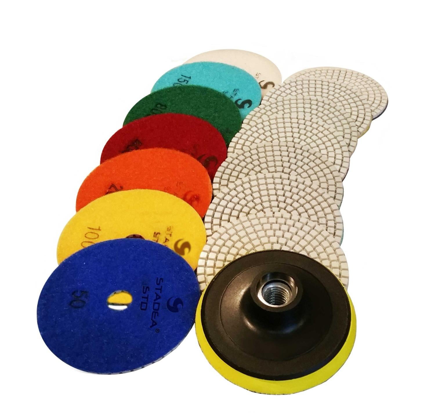 Wet Diamond Polishing Pad 4 Inch 100mm Grinding Disc for Marble Concrete Stone 