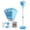 Sky Blue, variant on Street Lamp Design Bubble Machine with Sound and Light Fun Electric Handheld Bubble Wand, for Park Garden Beach Camping