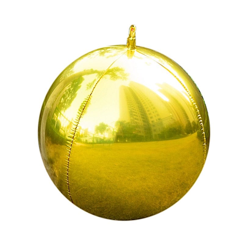 BalsaCircle 4 Pieces Large Round 39" Metallic Gold Mylar Foil Plain Balloons Wedding Party Decorations