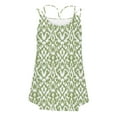 thumbnail image 5 of Goodeals Women Summer Camisole Fashion Tank Tops Crewneck Loose Fit Basic Shirts Going Out Printed Blouses Casual Summer Sleeveless T Shirts for Ladies(Army Green,S), 5 of 6