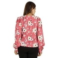 thumbnail image 5 of Moomaya Printed Tops For Women Button Down Full Sleeve Casual Shirt Blouse, 5 of 9