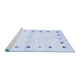 thumbnail image 2 of Ahgly Company Machine Washable Indoor Rectangle Solid Blue Modern Area Rugs, 2' x 5', 2 of 4