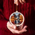 thumbnail image 4 of Dog Stained Glass Suncatcher Ornament – Ornament Gift for Family, Friends, Men & Women, Christmas 2025 Keepsake, 4 of 6