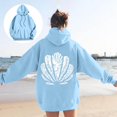 thumbnail image 2 of Women Girls Graphic Oversized Hoodies Print Sweatshirts Ocean Themed Graphic Pullover Preppy Hoodies (A2-Sky Blue XXL), 2 of 6