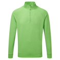 thumbnail image 1 of Russell - Sudadera con cremallera 1/4 en el cuello para hombre (Verde Jaspeado), 1 of 2