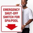 thumbnail image 2 of Emergency Shut Off Switch Sign, Pool Safety Sign,, 2 of 8