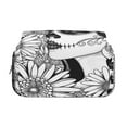 thumbnail image 2 of Disketp Floral Sugar Skull Portrait Estuche de Lápices de Doble Capa con Tapa Abatible y Cremallera, Organizador Escolar para Adolescentes y Adultos, 2 of 7