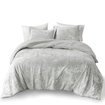 Gracie Mills Crushed Velvet Reversible Comforter Set Luxe Twin GRACE-15542