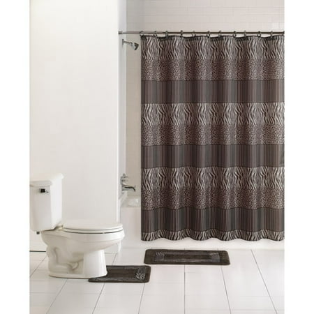 vcny home safari 15-piece bath set, chocolate - walmart vcny home safari 15-piece bath set, chocolate - walmart