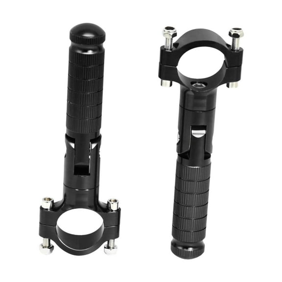 Dickly 1 Pair of Motorcycle Foot Pegs Anti Slip Replacement Sturdy Foot Rest Pedals Black