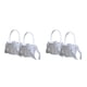 thumbnail image 3 of Ounissouiy Cesta de flores con lazo romántico de diseño Simple de 2 piezas, cestas portátiles para portador de anillos de ceremonia, Color Blanco 2piezas, 3 of 6