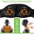 thumbnail image 2 of Masajeador de cuello y espalda cotsoco Shiatsu con calor para aliviar el dolor, 2 of 9