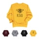 thumbnail image 4 of Sudadera con Cuello Redondo de Abeja, Transpirable, Suave y cómoda, Sudadera con Alfabeto de Manga Larga para Las Compras Diarias, Alfabeto Amarillo Negro XXL, 4 of 6