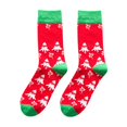 thumbnail image 1 of Gibobby calcetines de Navidad coloridos Women's Christmas Printing Bright Color Socks In The Tube Casual Cotton Socks (Rojo, Unitalla), 1 of 3