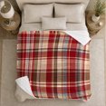 thumbnail image 5 of Autumn Tartan Plaid Decorative, Festive autumn celebration Scene, Warm Flannel Blanket for Living Room and Family Room with Detailed Artwork, Art Lovers autumn celebration Gift, Festive Home Decor, 5 of 9
