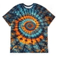 thumbnail image 5 of LAOLIUSN Men’s Tie Dye Shirts for Men, Short Sleeve Mens Tie Dye Shirt, Rainbow Tie Dye T-Shirts Tee S-4XL, 5 of 7