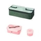 thumbnail image 2 of Utensilios de cocina, lonchera bento, bolsa térmica, juego de taza para sopa con cuchara y tenedor, lonchera apta para microondas, compartimento para conservación, juego de utensilios de comedor portá, 2 of 6