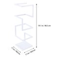 thumbnail image 2 of unbranded Modern Iron Umbrella Organizer White with Hollow Design for Easy Access, 2 of 5
