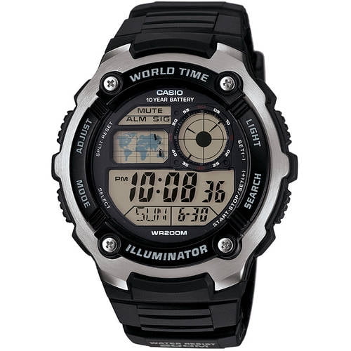 casio chronograph orange