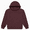 Red, variant on Unisex Cotton Pullover Hoodie, Arm & Chest Zipper Access for Dialysis, Chemo & Infusion, Navy, L