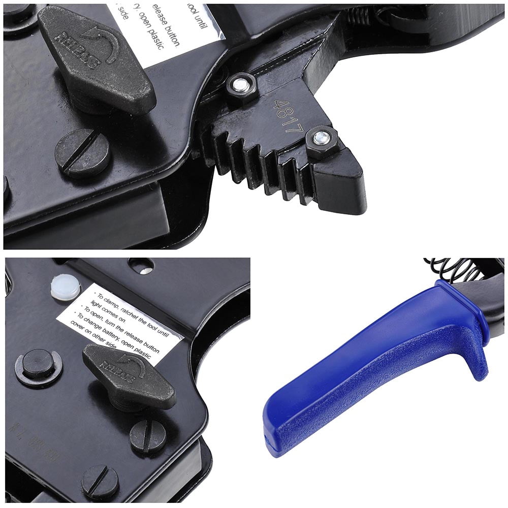 Yescom PEX Ratchet Cinch Clamp Tool for 3/8" 1/2" 5/8" 3/4" 1" Stainless Steel Clamp Rings ASTM F2098
